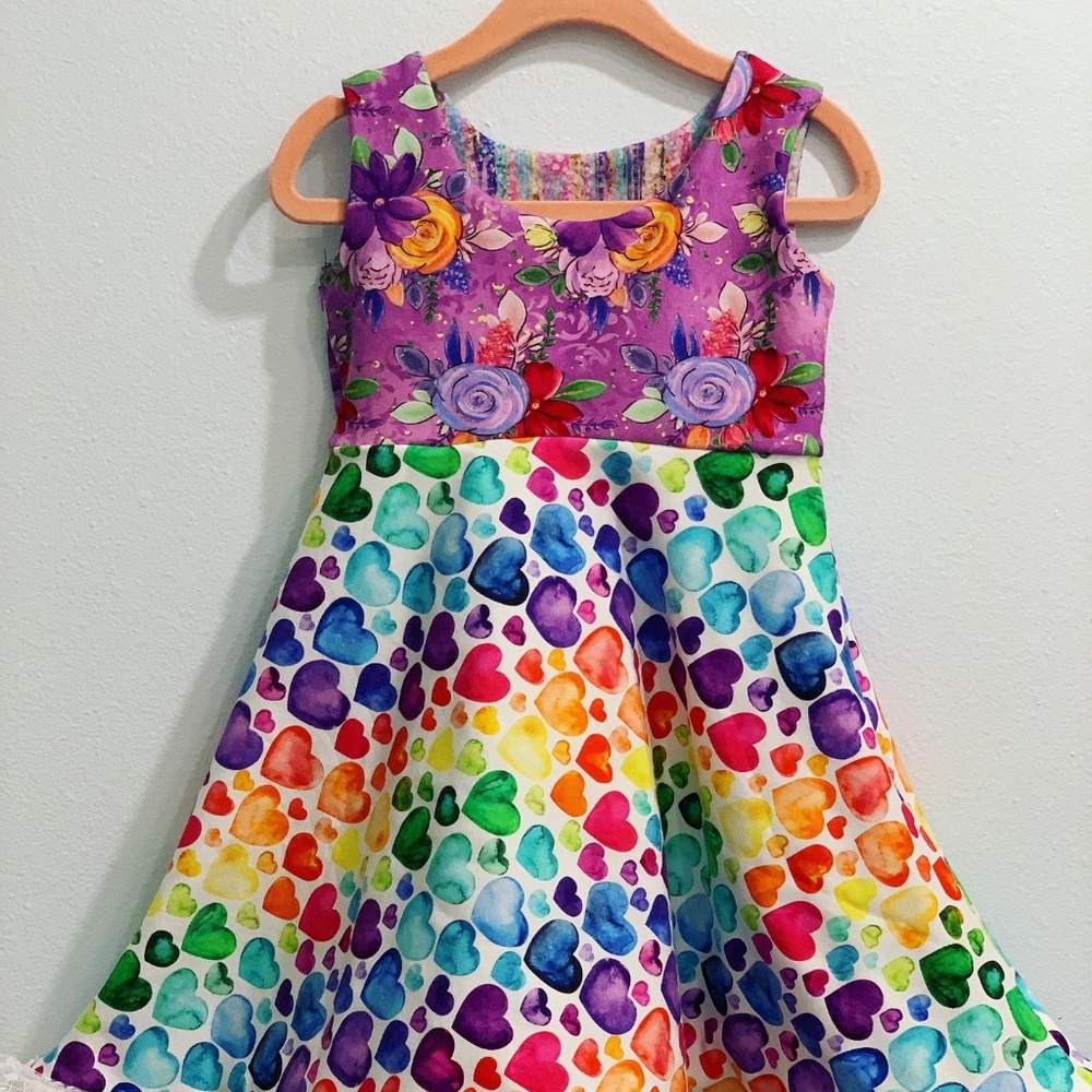 2T Twirl Dress With Matching XL Dog Outfit